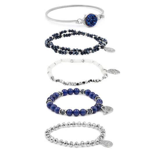 Silver Adriatic Bracelet Stack