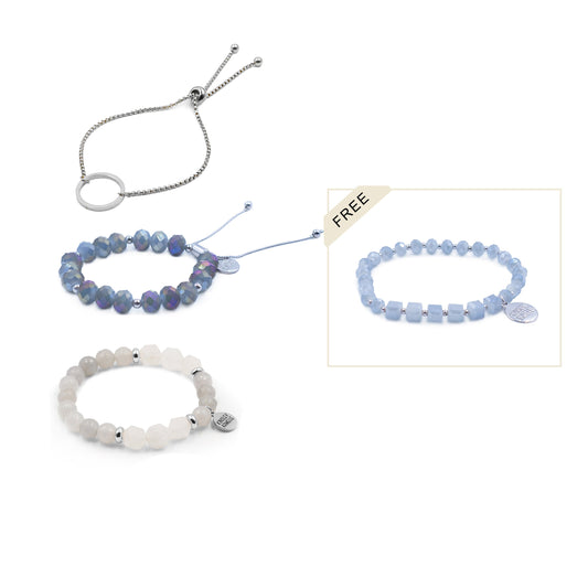 Silver Alexis Bracelet Stack