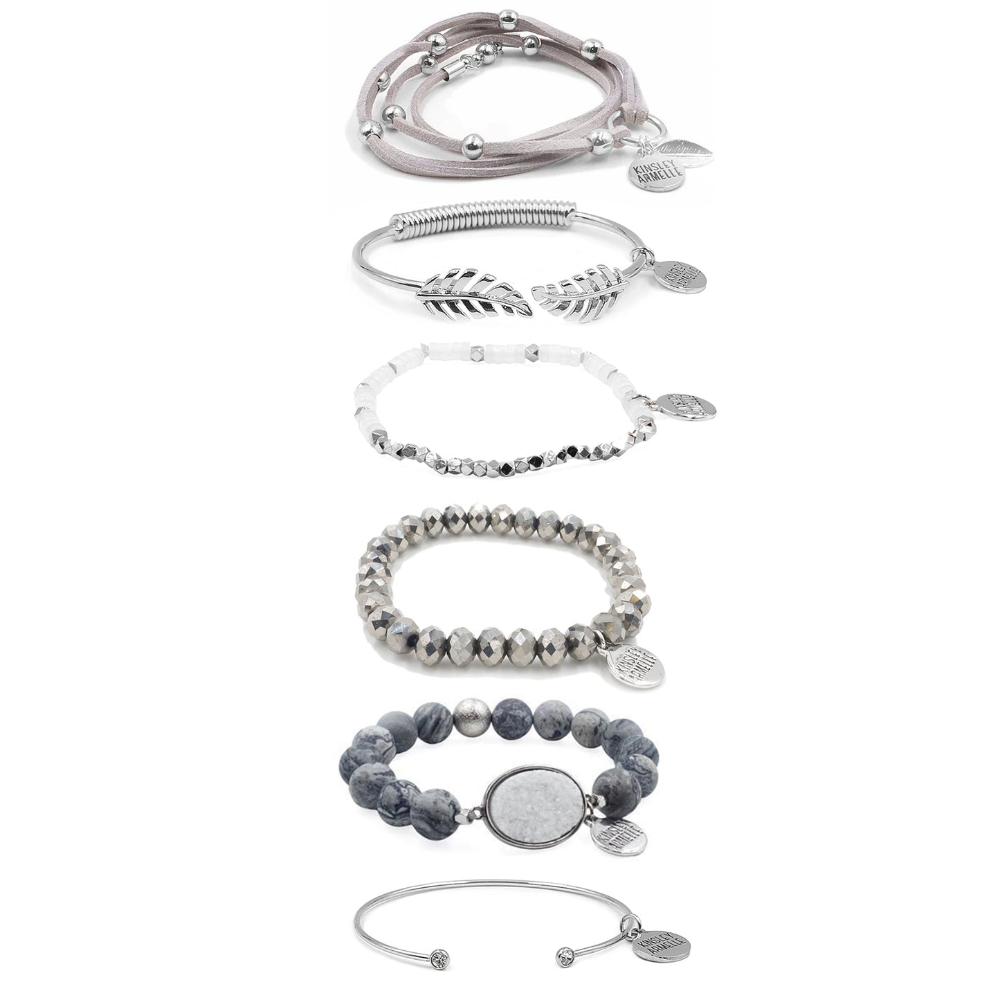 Silver Ariana Bracelet Stack