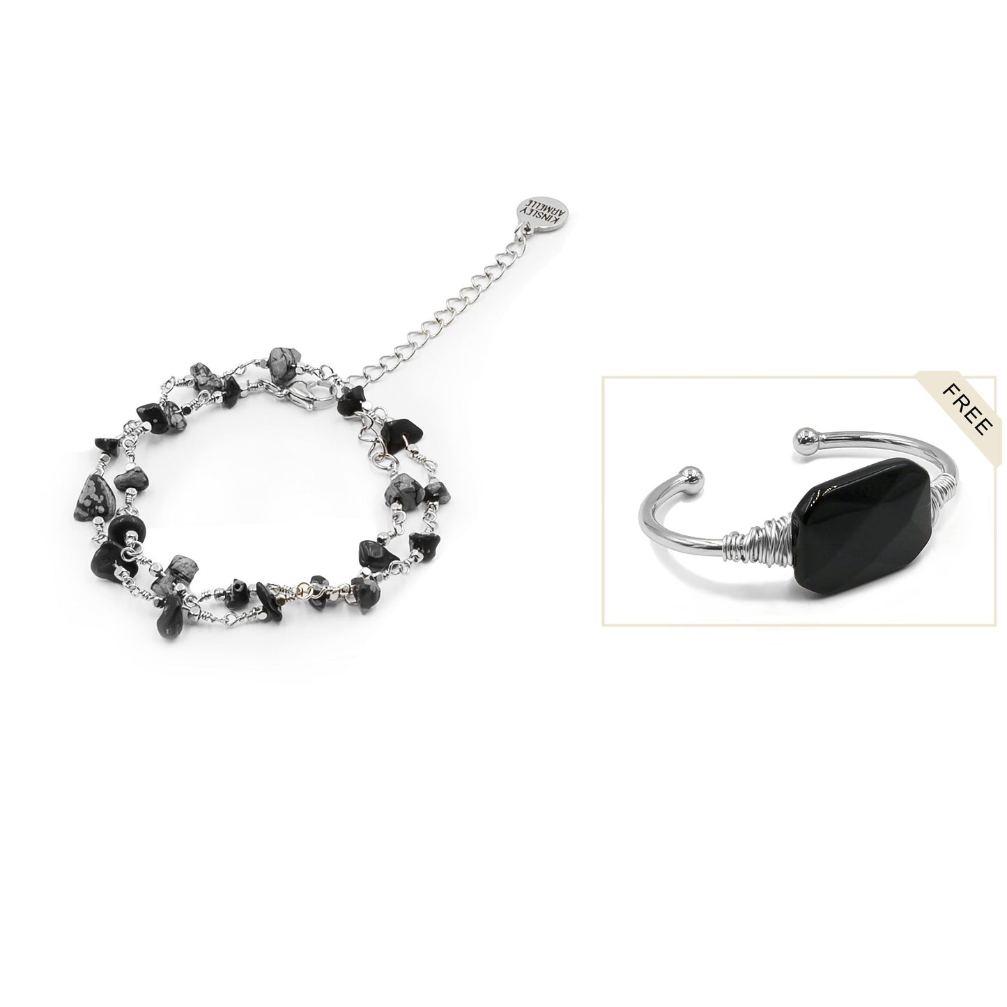 Silver Bryn Bracelet Stack