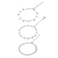 Goddess Collection - Silver Camilla Anklet Set