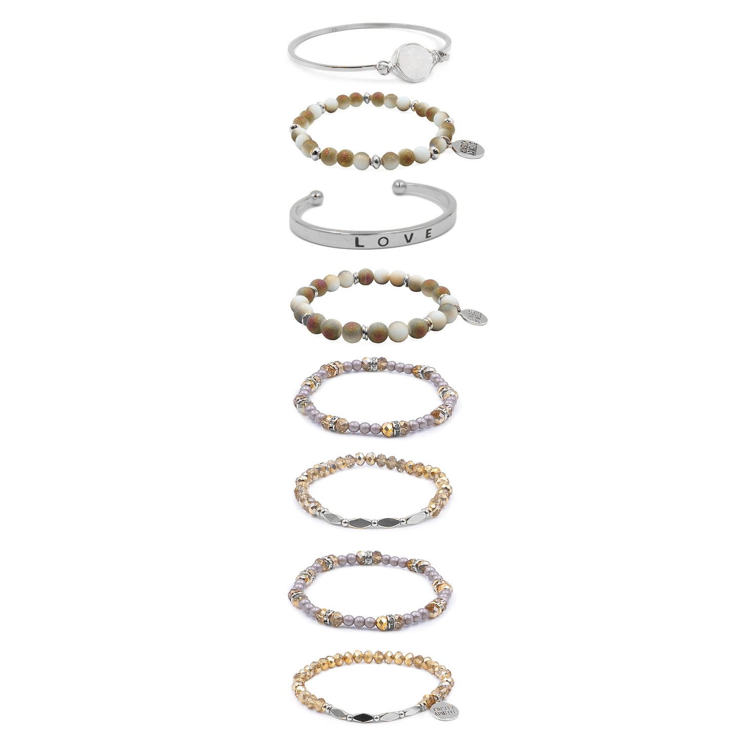 Silver Carmen Bracelet Stack