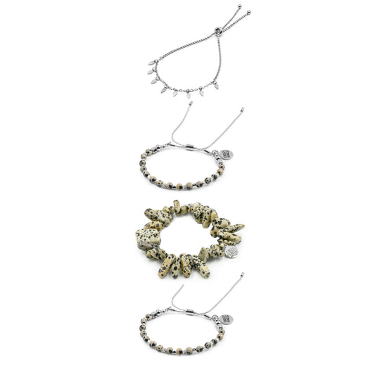 Silver Chandler Bracelet Stack