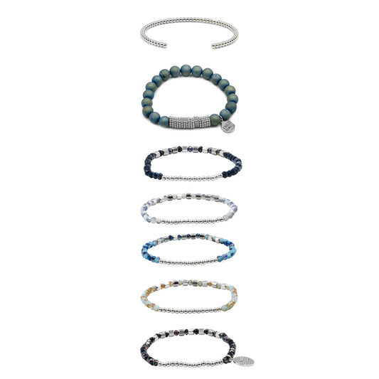 Silver Chelsea Bracelet Stack