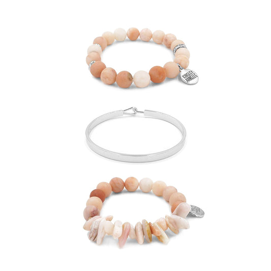 Silver Coraline Bracelet Stack