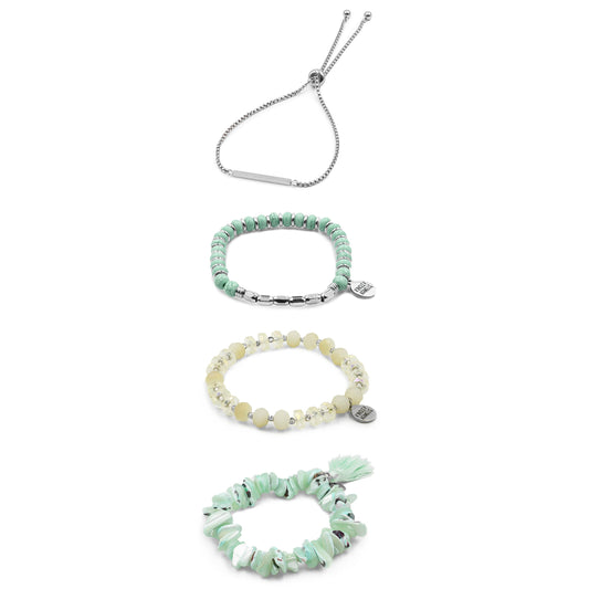 Silver Electra Bracelet Stack