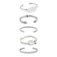 Silver Estrella Bracelet Stack