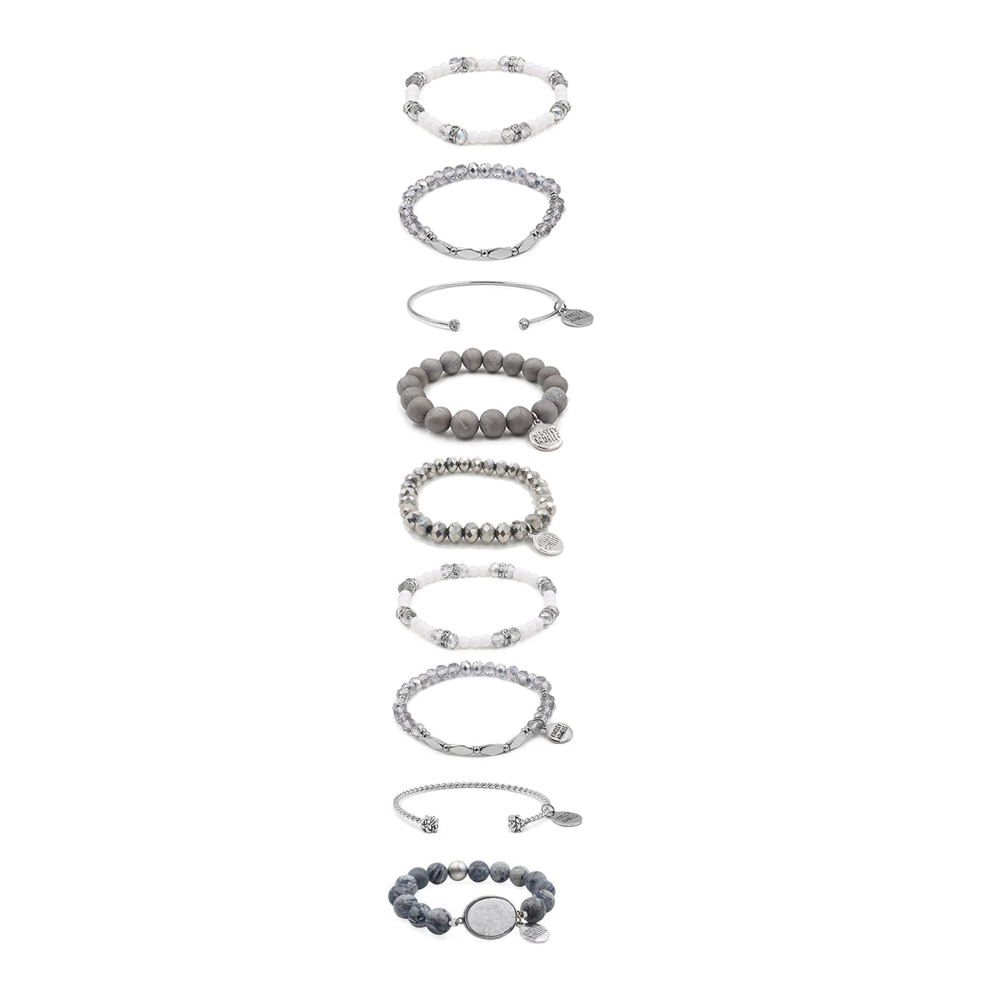 Silver Glacier Bracelet Stack