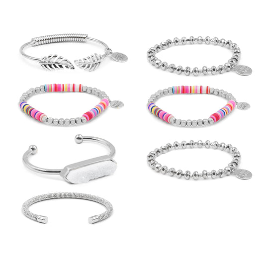 Silver Havana Bracelet Stack