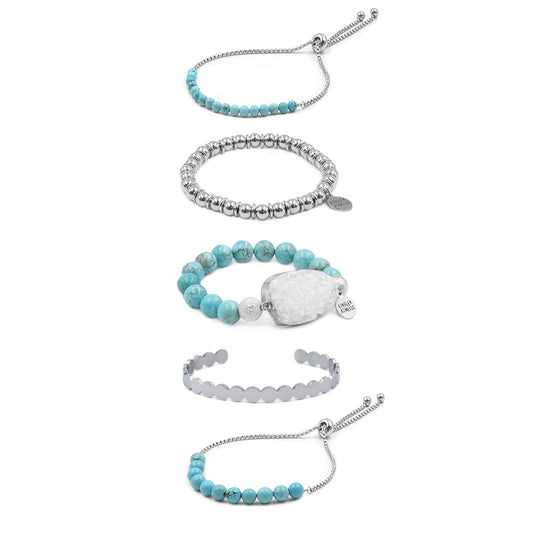 Silver Jolene Bracelet Stack