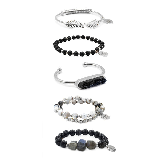 Silver Lacecrest Bracelet Stack
