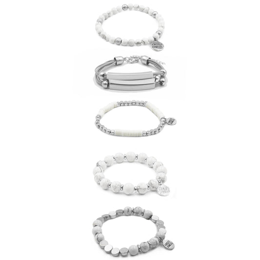 Silver Lennox Bracelet Stack