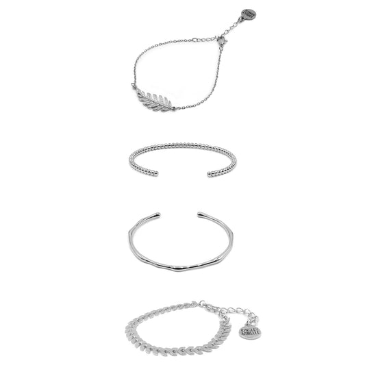 Silver Logan Bracelet Stack