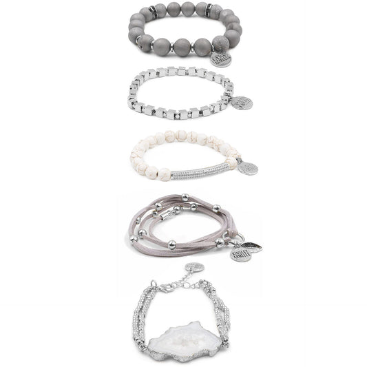 Silver Lylah Bracelet Stack