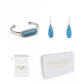 Silver Azure Quartz Gift Set