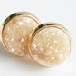 Stone Collection - Amber Quartz Stud Earrings