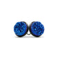 Stone Collection - Black Ondine Blue Quartz Stud Earrings