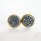 Stone Collection - Elara Cosmic Quartz Stud Earrings