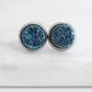 Stone Collection - Silver Venus Cosmic Quartz Stud Earrings