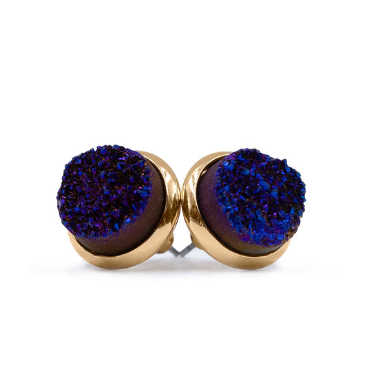 Stone Collection - Phoenix Cosmic Quartz Stud Earrings