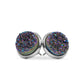 Stone Collection - Silver Elara Cosmic Quartz Stud Earrings