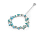 Luiza Collection - Silver Turquoise Wrap Bracelet