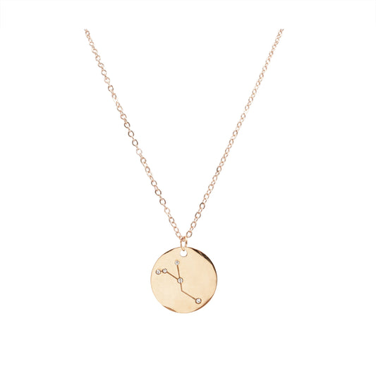 Zodiac Collection - Rose Gold Cancer Necklace (Jun 21 - July 22)